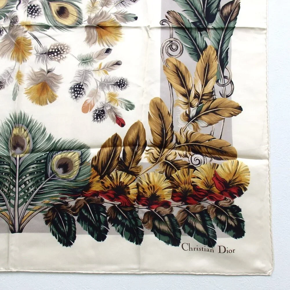 Authentic Christian Dior scarf silk [Used]